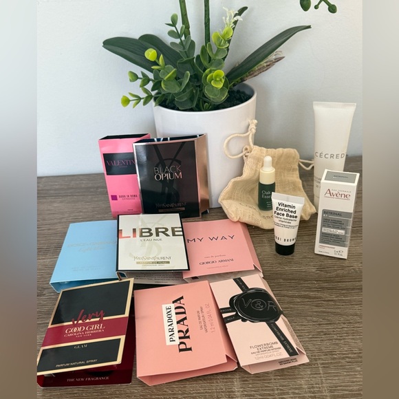 New Skincare & Fragrance Bundle Avene Cecred Prada Bobbi Brown YSL Valentino D&G - Picture 2 of 7